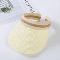 Women's Lady Simple Style Solid Color Big Eaves Straw Hat sku image 4