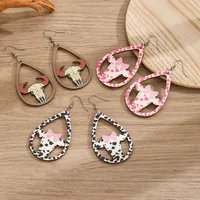 1 Pair Vintage Style Western Cowboy Style Cattle Wood Ear Hook main image 5