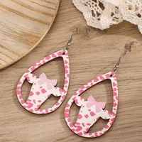 1 Pair Vintage Style Western Cowboy Style Cattle Wood Ear Hook main image 3