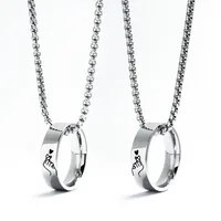 Wholesale Jewelry Lady Circle 201 Stainless Steel Gold Plated Polishing Necklace main image 6