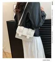 Women's Pu Leather Solid Color Elegant Square Flip Cover Square Bag main image 6