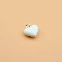Elegant Sweet Heart Shape Sterling Silver Charms sku image 3
