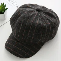 Women's Retro Solid Color Flat Eaves Beret Hat sku image 14