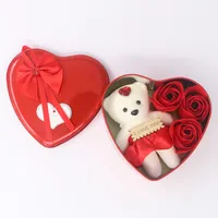Valentine's Day Romantic Animal Soap Flower Wedding Date Rose Flower main image 5