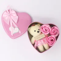 Valentine's Day Romantic Animal Soap Flower Wedding Date Rose Flower main image 3