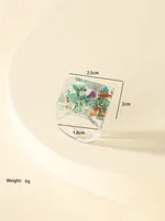 Fashion Resin Printed Acrylic Multicolor Ring main image 1