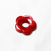 1 Piece 26 * 26mm Hole 1~1.9mm Arylic Flower Pendant sku image 3