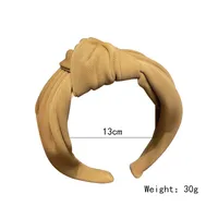 New Fashion Retro Solid Color Wide Brim Press Hairpin Headwear Wholesale main image 1