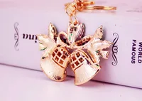 Christmas Bell Zinc Alloy Plating Inlay Rhinestones Christmas Women's Bag Pendant Keychain main image 4