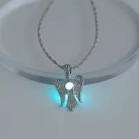 Fashion Hot Sale Moon Represents My Heart Luminous Necklace Heart Pendant Wholesale Nihaowholesale sku image 12