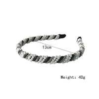 Korean Pearl Winding Thin Headband Wholesale Nihaowholesale main image 1