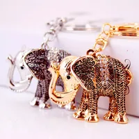 Simple Style Color Block Alloy Inlay Rhinestones Women's Keychain main image 1