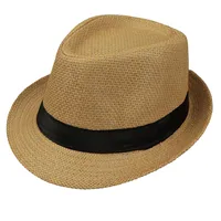 Unisex Vacation Solid Color Crimping Fedora Hat sku image 4