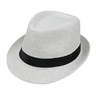 Unisex Vacation Solid Color Crimping Fedora Hat sku image 3