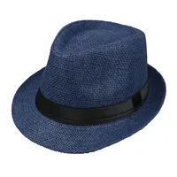 Unisex Vacation Solid Color Crimping Fedora Hat sku image 12