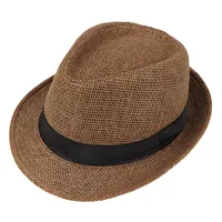 Unisex Vacation Solid Color Crimping Fedora Hat sku image 10