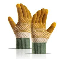 Women's Elegant Classic Style Color Block Gloves 1 Pair sku image 2