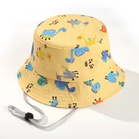 Children Unisex Cartoon Style Cute Simple Style Cartoon Printing Bucket Hat sku image 4