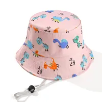 Children Unisex Cartoon Style Cute Simple Style Cartoon Printing Bucket Hat sku image 5