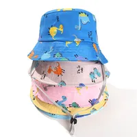 Children Unisex Cartoon Style Cute Simple Style Cartoon Printing Bucket Hat main image 5