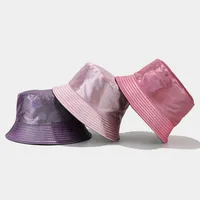 Women's Vacation Color Block Big Eaves Bucket Hat main image 3