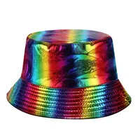 Women's Vacation Color Block Big Eaves Bucket Hat main image 4