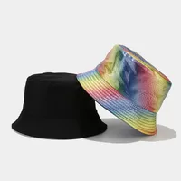 Women's Vacation Color Block Big Eaves Bucket Hat main image 1