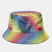 Women's Vacation Color Block Big Eaves Bucket Hat sku image 1