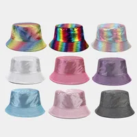 Women's Vacation Color Block Big Eaves Bucket Hat main image 5