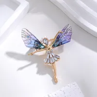 Elegant Cute Dragonfly Butterfly Alloy Inlay Rhinestones Unisex Brooches sku image 26