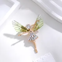 Elegant Cute Dragonfly Butterfly Alloy Inlay Rhinestones Unisex Brooches sku image 27