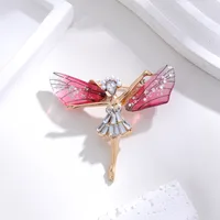 Elegant Cute Dragonfly Butterfly Alloy Inlay Rhinestones Unisex Brooches sku image 25