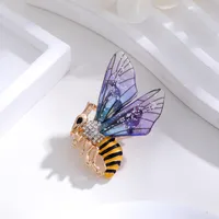Elegant Cute Dragonfly Butterfly Alloy Inlay Rhinestones Unisex Brooches sku image 2