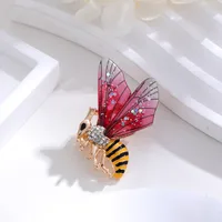 Elegant Cute Dragonfly Butterfly Alloy Inlay Rhinestones Unisex Brooches sku image 7