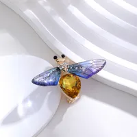 Elegant Cute Dragonfly Butterfly Alloy Inlay Rhinestones Unisex Brooches sku image 8