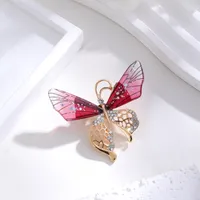 Elegant Cute Dragonfly Butterfly Alloy Inlay Rhinestones Unisex Brooches sku image 17
