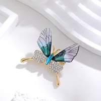 Elegant Cute Dragonfly Butterfly Alloy Inlay Rhinestones Unisex Brooches sku image 21