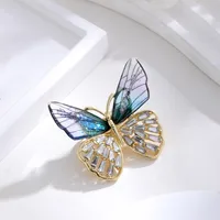 Elegant Cute Dragonfly Butterfly Alloy Inlay Rhinestones Unisex Brooches sku image 23