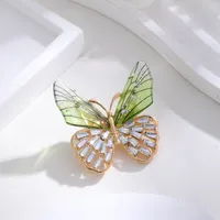 Elegant Cute Dragonfly Butterfly Alloy Inlay Rhinestones Unisex Brooches sku image 24
