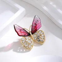 Elegant Cute Dragonfly Butterfly Alloy Inlay Rhinestones Unisex Brooches sku image 20