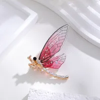 Elegant Cute Dragonfly Butterfly Alloy Inlay Rhinestones Unisex Brooches sku image 12