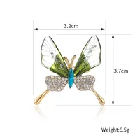 Elegant Cute Dragonfly Butterfly Alloy Inlay Rhinestones Unisex Brooches main image 4