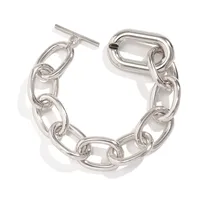 Exaggerated Simple Style Classic Style Solid Color Ccb Alloy Aluminum Wholesale Bracelets main image 3