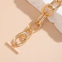Exaggerated Simple Style Classic Style Solid Color Ccb Alloy Aluminum Wholesale Bracelets main image 4