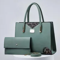 Women's Medium Pu Leather Color Block Vintage Style Bucket Zipper Handbag main image 1