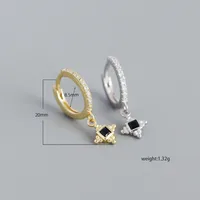 Yhe0396 European And American Foreign Trade Hot Selling S925 Silver Ins Mild Luxury Retro Earclip Earrings All-matching Silver Earrings Ear Studs main image 1