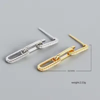 Fashion Geometric Plating Gem Earrings main image 1