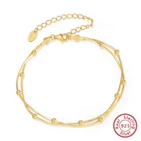 925 Sterling Silver Silver Bangles Ear Studs Chain & Link Bracelets CLASSIC sku image 1