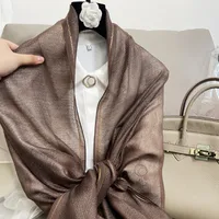 Women's Elegant Solid Color Polyester Silk Scarf main image 4