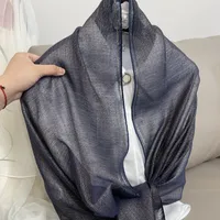 Women's Elegant Solid Color Polyester Silk Scarf sku image 4